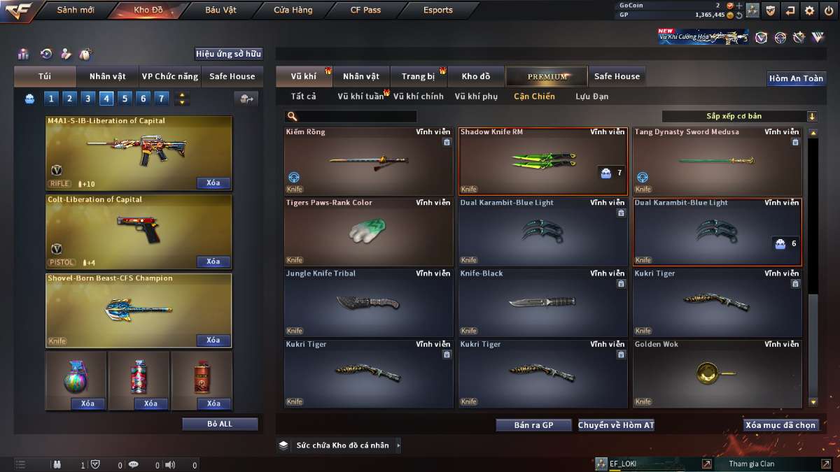 shop acc cf uy tin gia re